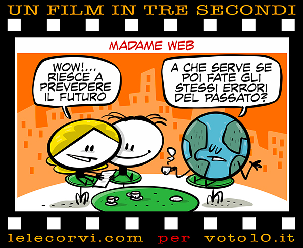 La vignetta di Madame Web - Lele Corvi per Voto 10