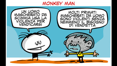 La vignetta di Monkey Man - Un film in 3 secondi