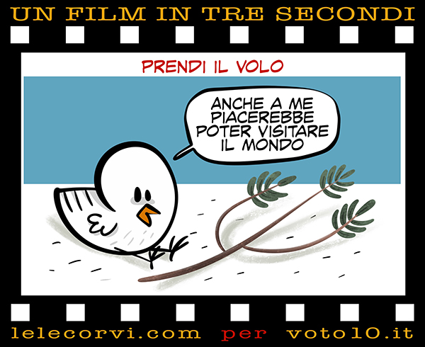 La vignetta di Prendi il volo - Lele Corvi per Voto 10