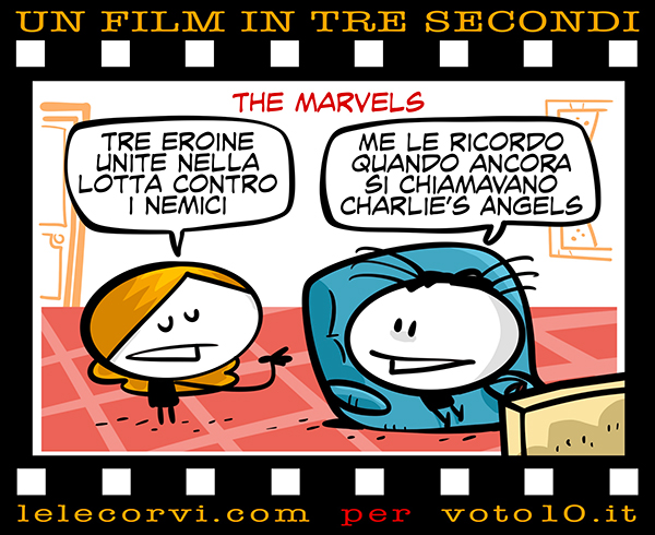 La vignetta di The Marvels - Lele Corvi per Voto 10