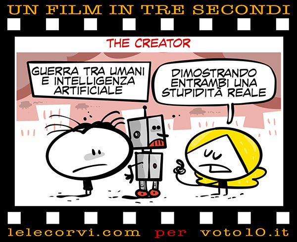 La vignetta di The Creator - Lele Corvi per Voto 10