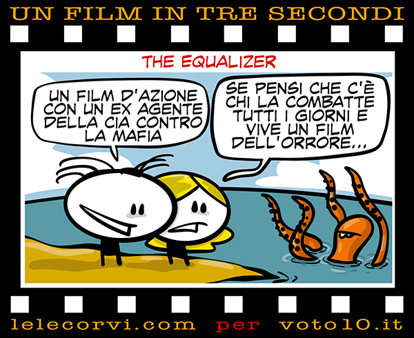 La vignetta di The Equalizer 3: Senza Tregua - Lele Corvi per Voto 10