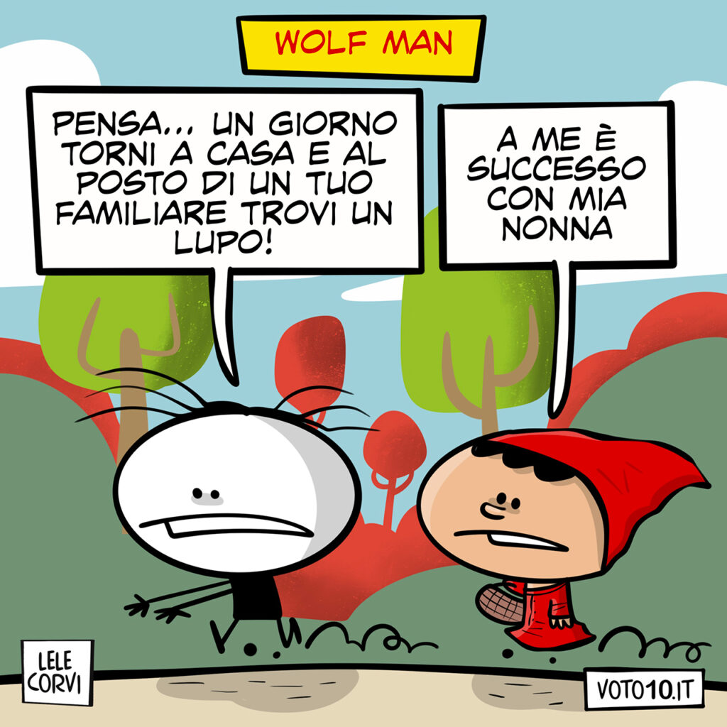 La vignetta di Wolf Man